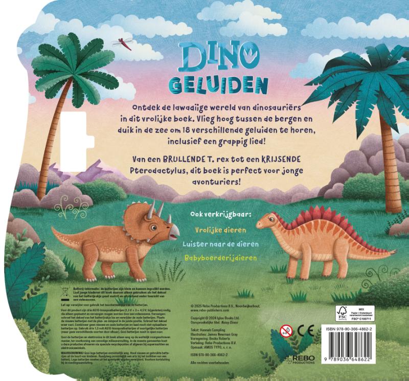 Achterkant van Dinogeluiden