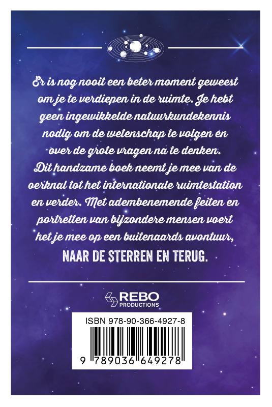 Achterkant van Het kleine zakboek de ruimte
