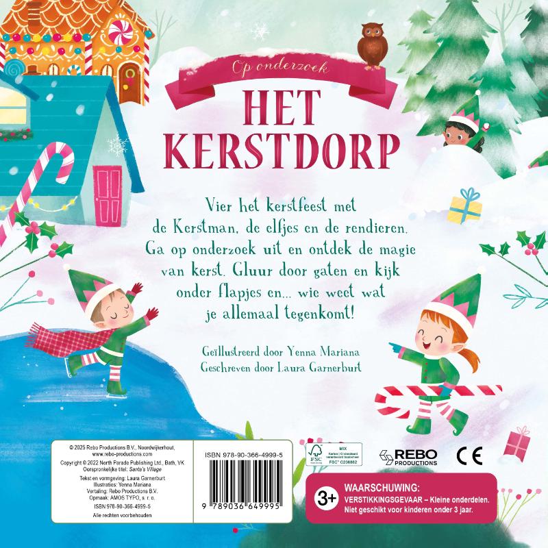 Achterkant van Het kerstdorp - Op onderzoek