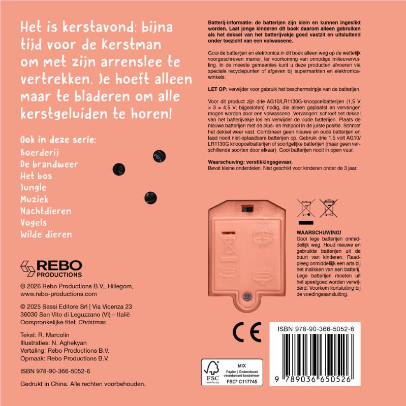 Achterkant van Wat hoor ik daar? Kerstmis