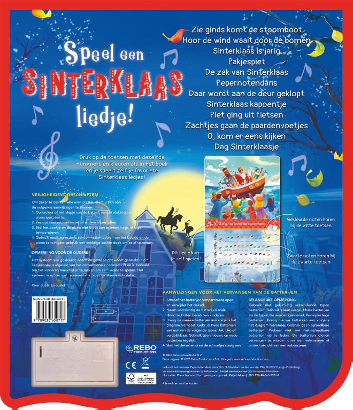 Achterkant van Speel een Sinterklaasliedje!