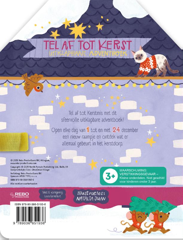 Achterkant van Tel af tot kerst - Uitklapbaar adventboek