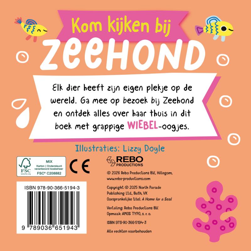 Achterkant van Kom kijken bij Zeehond