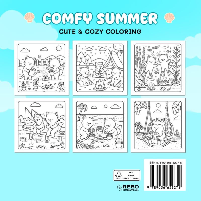 Achterkant van Comfy Summer