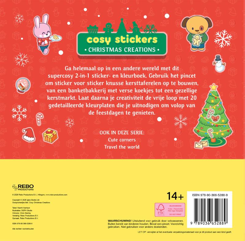 Achterkant van Christmas creations - Cosy stickers