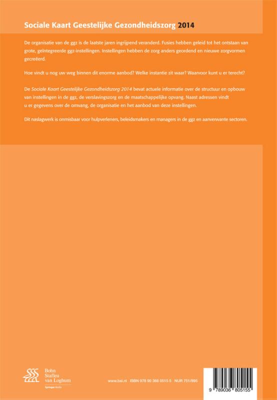 Achterkant van Sociale kaart geestelijke gezondheidszorg 2014