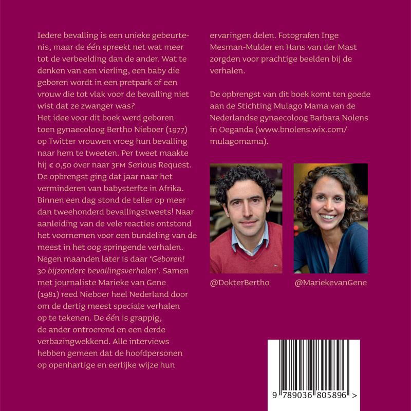 Achterkant van Geboren!