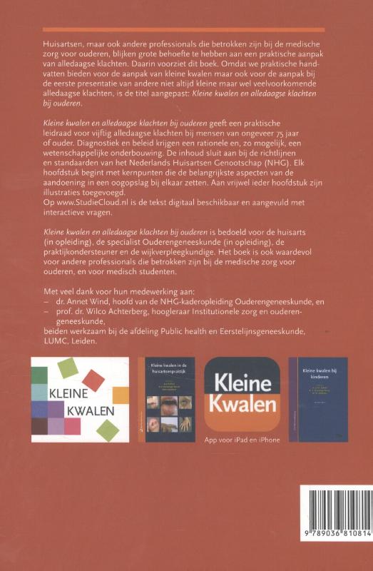 Achterkant van Kleine kwalen en alledaagse klachten bij ouderen