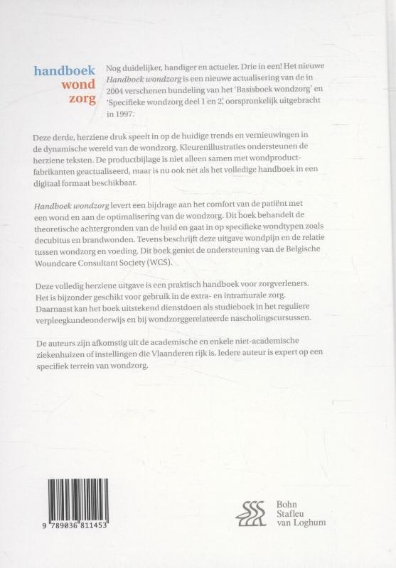 Achterkant van Handboek wondzorg