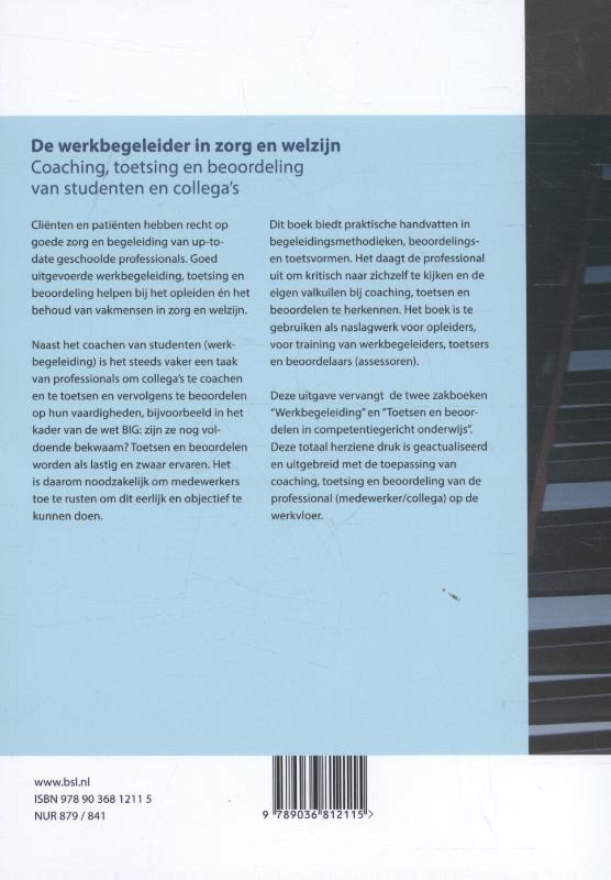 Achterkant van De werkbegeleider in zorg en welzijn
