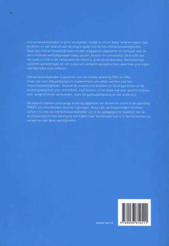 Achterkant van Interactievaardigheden