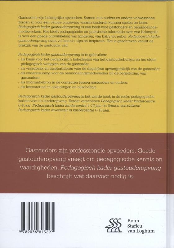 Achterkant van Pedagogisch kader gastouderopvang