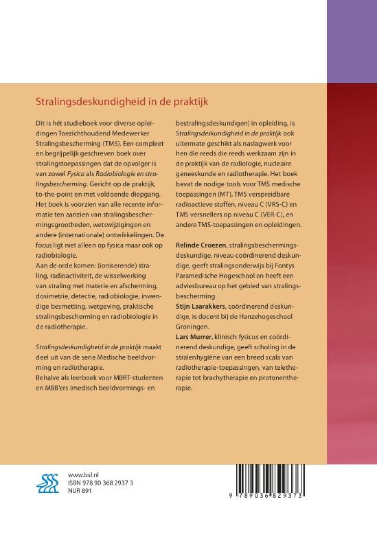Achterkant van Stralingsdeskundigheid in de praktijk