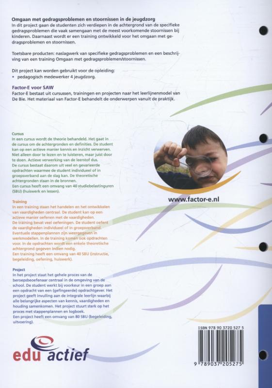 Achterkant van Project werkboek
