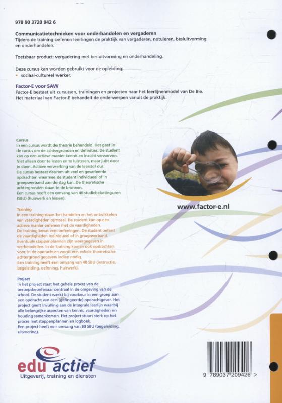 Achterkant van Training werkboek