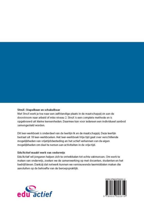 Achterkant van Ik en de Maatschappij: Vrije tijd