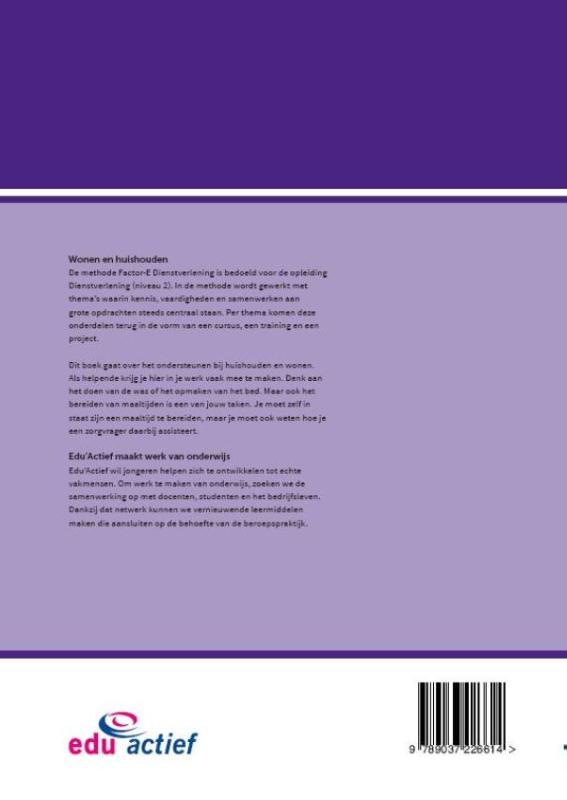 Achterkant van Wonen en huishouden
