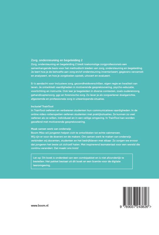 Achterkant van Zorg, ondersteuning en begeleiding - deel 2 | combipakket