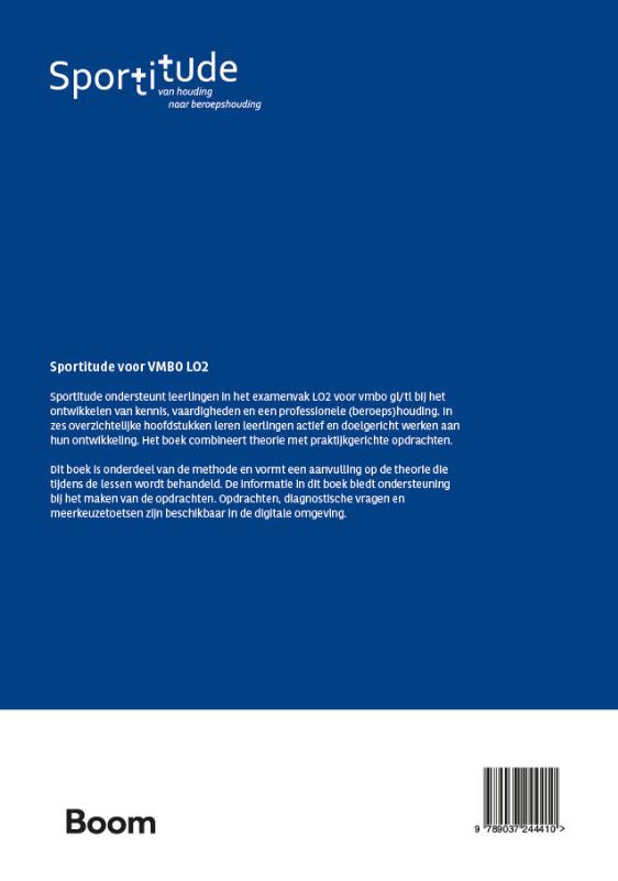 Achterkant van Sportitude - Van houding naar beroepshouding