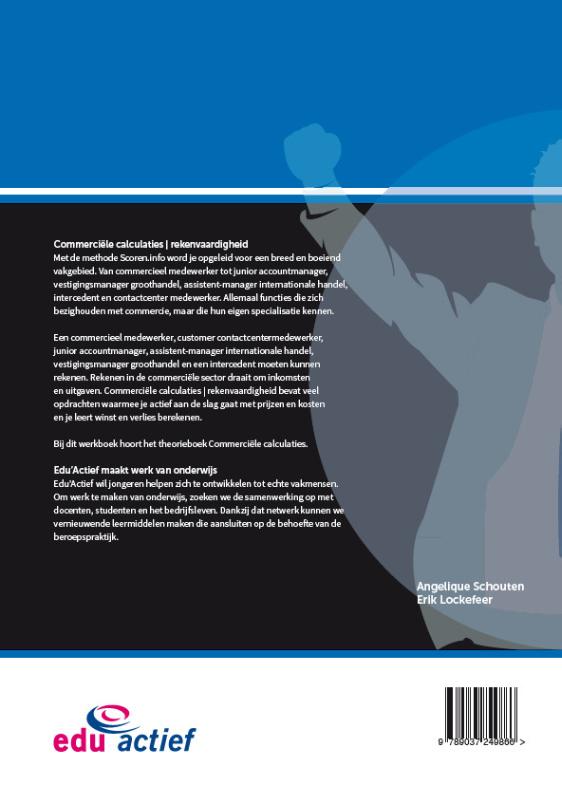 Achterkant van Commerciële calculaties Rekenvaardigheid | Editie 2019