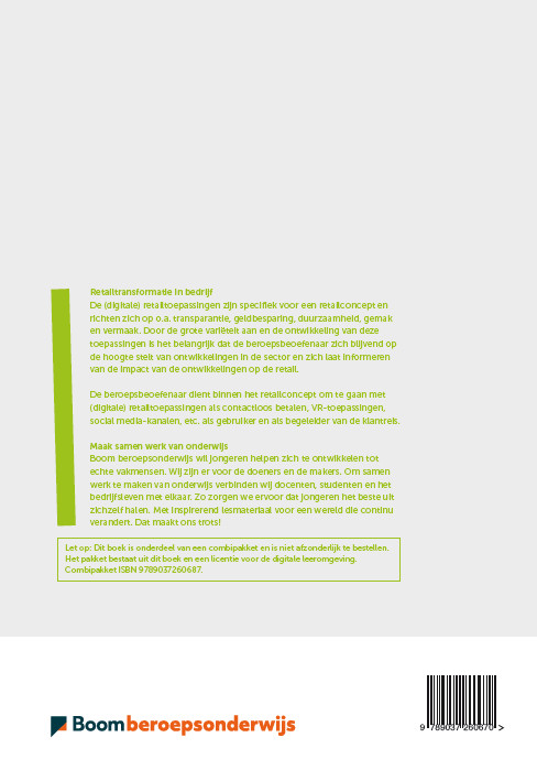 Achterkant van Retailtransformatie in bedrijf folio