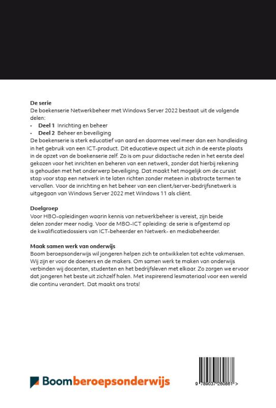 Achterkant van 1 Inrichting en beheer