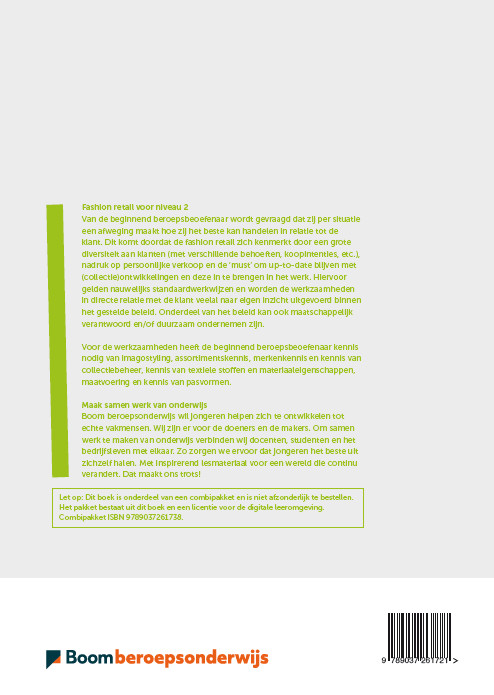 Achterkant van Fashion Retail voor niveau 2