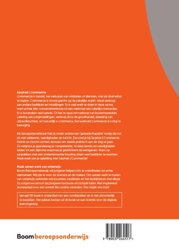 Achterkant van Marketing voor Commercie | combipakket