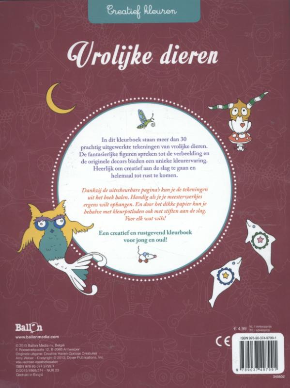 Achterkant van Vrolijke dieren