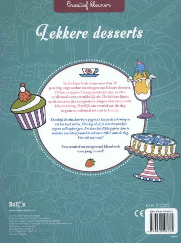 Achterkant van Lekkere desserts