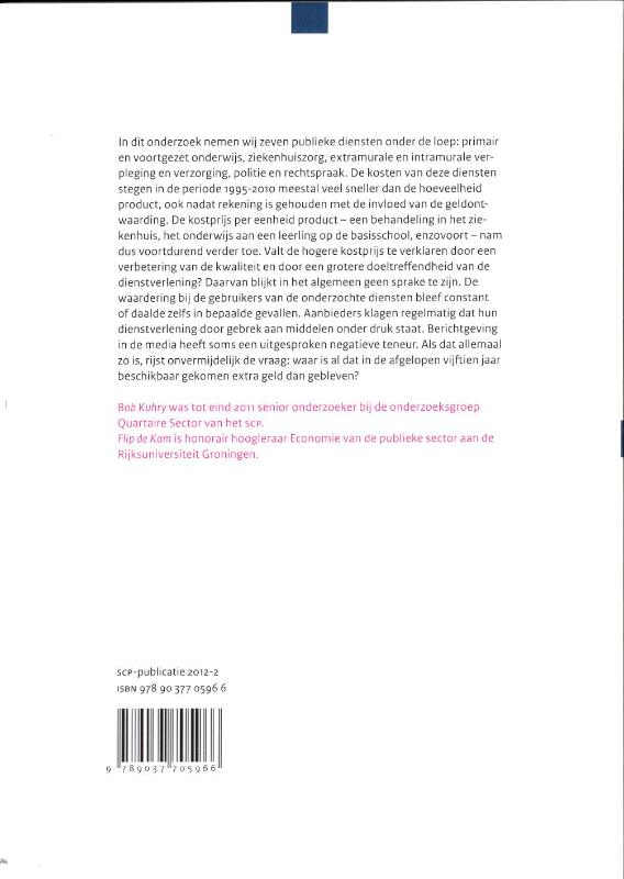 Achterkant van Waar voor ons belastinggeld?