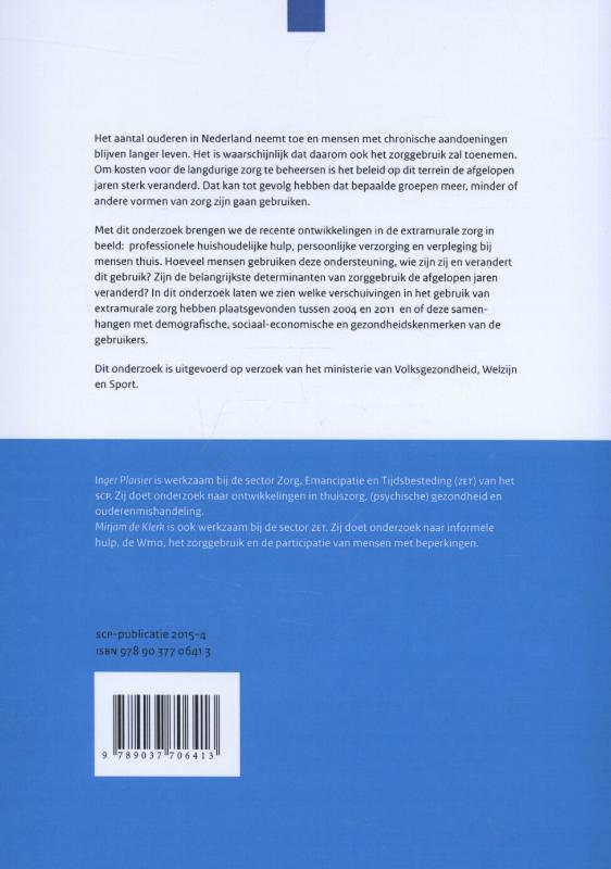 Achterkant van Zicht op zorggebruik