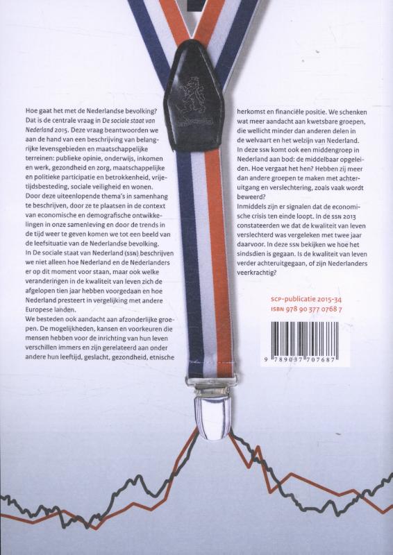 Achterkant van De sociale staat van Nederland 2015