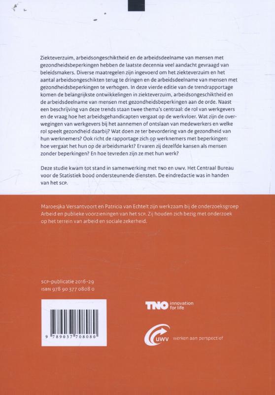 Achterkant van Beperkt in functie