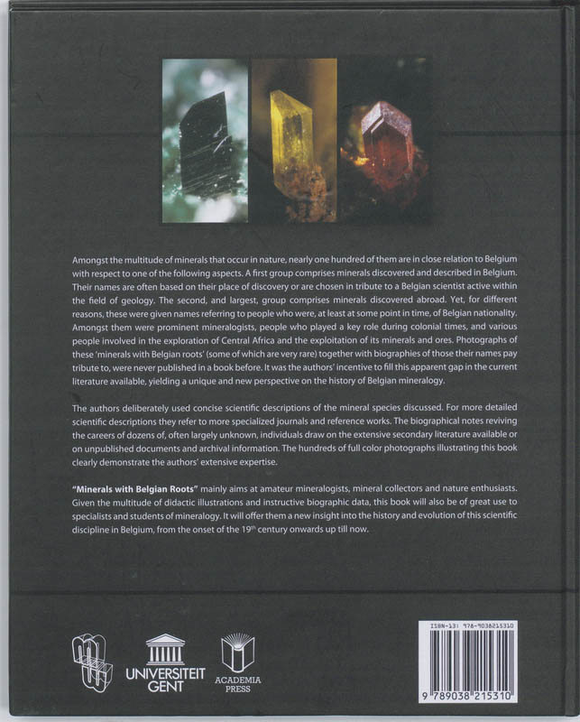 Achterkant van Minerals with Belgian Roots