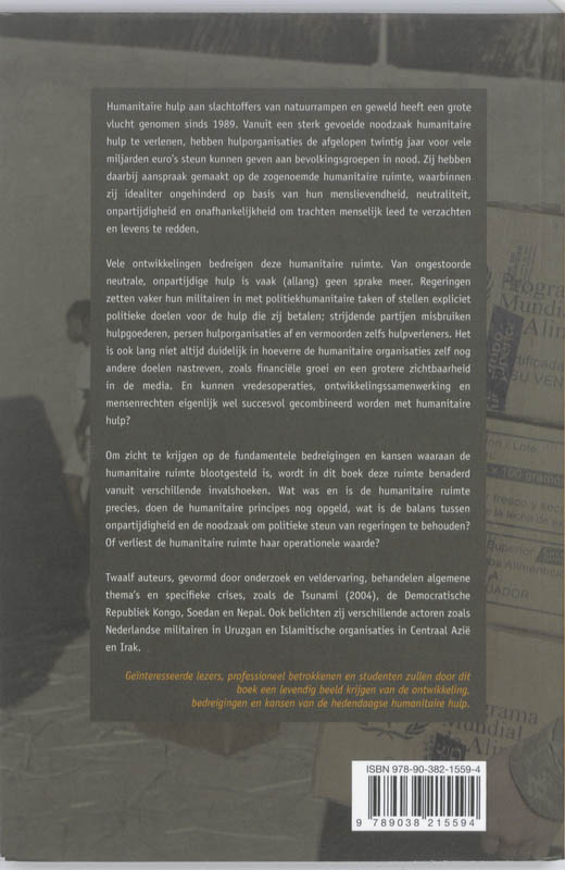 Achterkant van Humanitaire ruimte