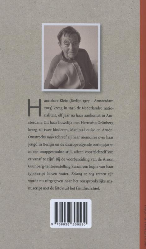 Achterkant van Zolang er nog tranen zijn