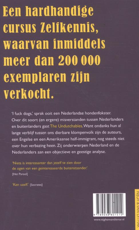 Achterkant van The Undutchables