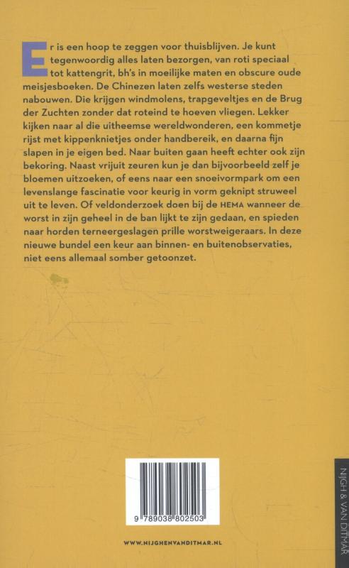 Achterkant van Thuis mag ik niet meer zeuren