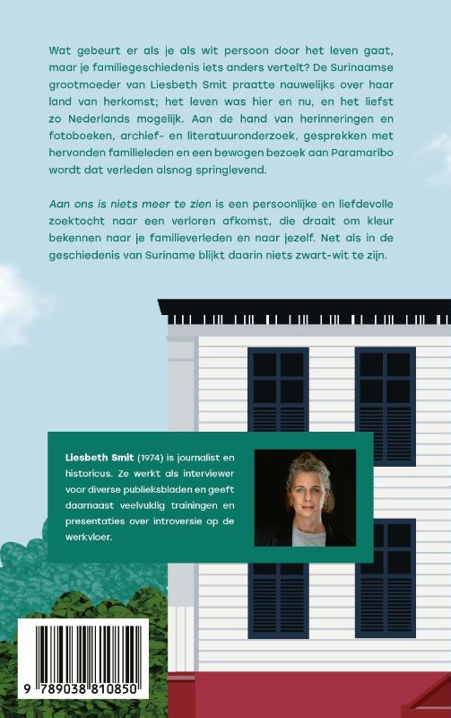 Achterkant van Aan ons is niets meer te zien