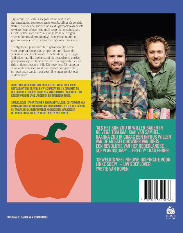 Achterkant van Soep van Sam & Joris