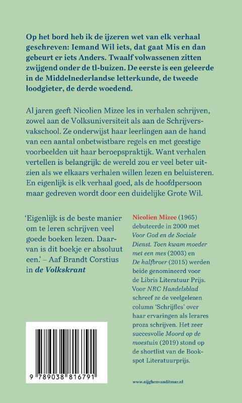 Achterkant van Schrijfles