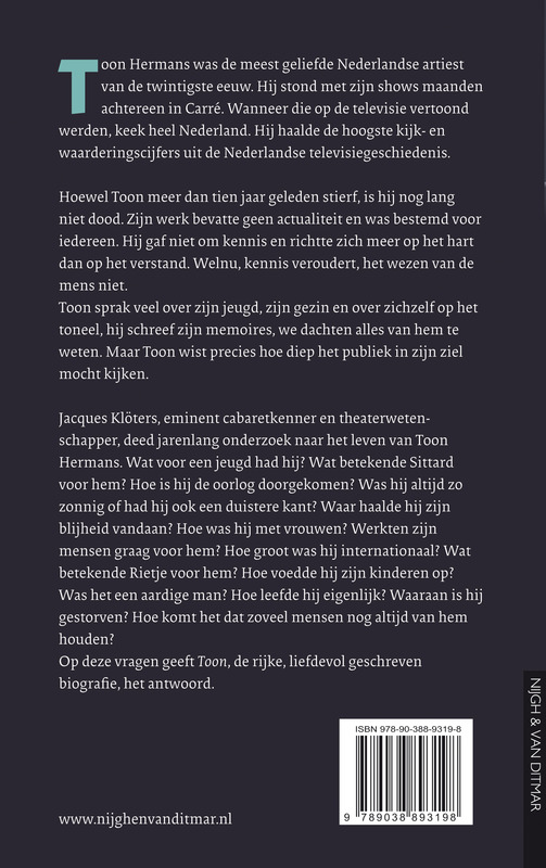 Achterkant van Toon