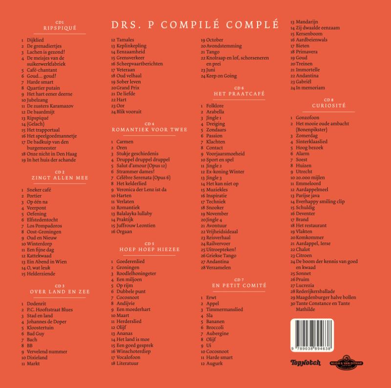 Achterkant van Drs. P. Compilé complé