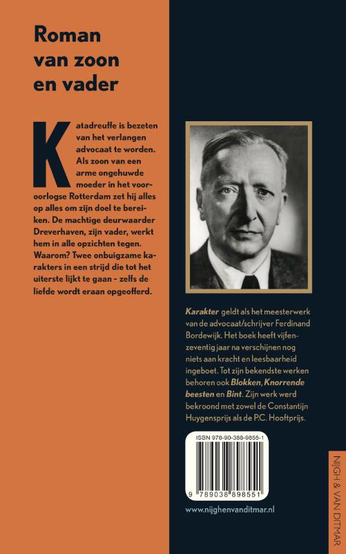 Achterkant van Karakter
