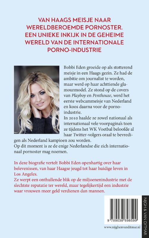 Achterkant van Het openhartige verhaal van Nederlands meest succesvolle pornoster