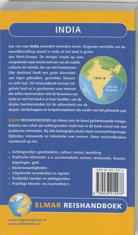 Achterkant van India