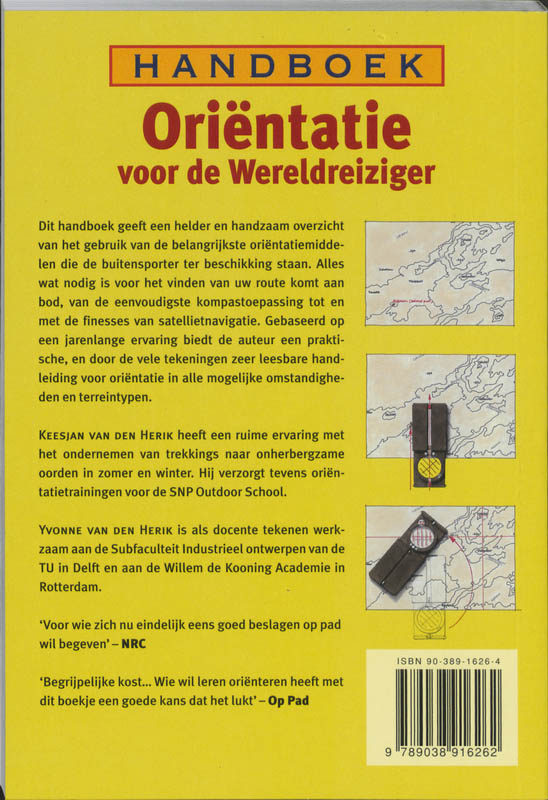 Achterkant van Handboek oriëntatie voor de wereldreiziger