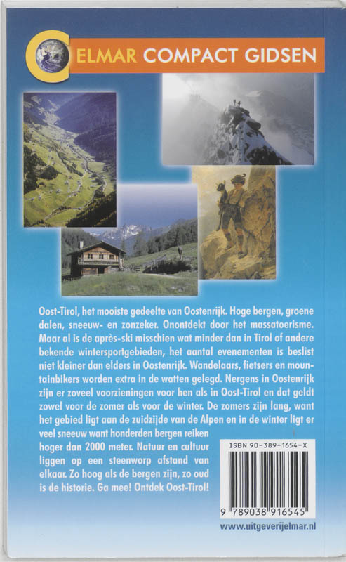 Achterkant van Elmar Compactgidsen Oost-Tirol