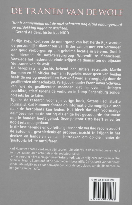 Achterkant van De tranen van de wolf